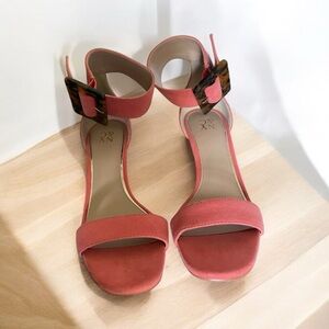 ⭐️ NWOT. NY&C. 6. Flamingo Pink heeled stiletto shoes with ankle strap